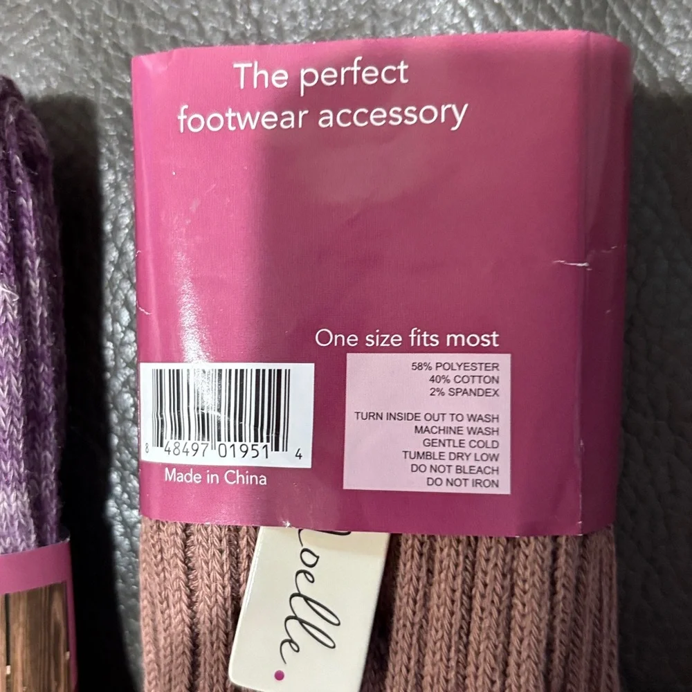Simply Noelle set of two boot socks